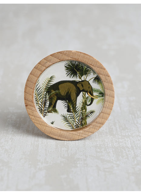 Jungle Theme Cabinet Knob Elephant Design
