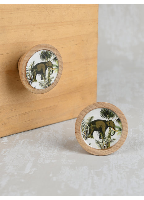 Jungle Theme Cabinet Knob Elephant Design