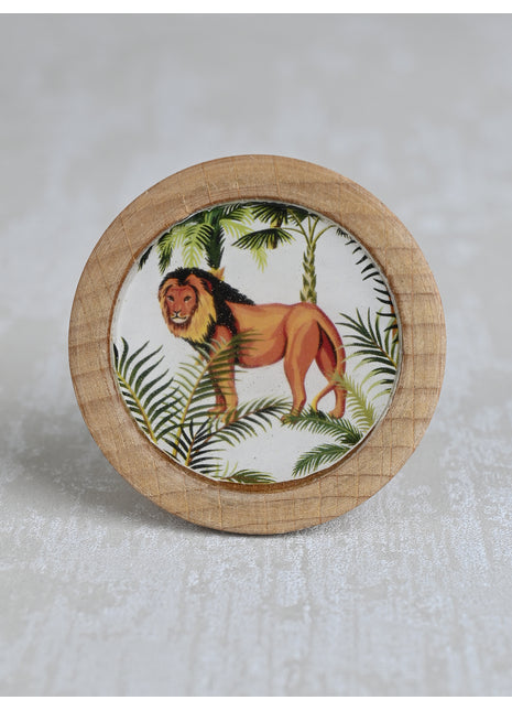 Animal Cabinet Drawer Knob Lion Design