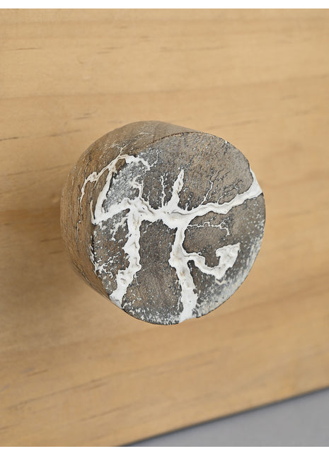 Round Rustic Design Wooden Kitchen Cabinet Drawer Knob