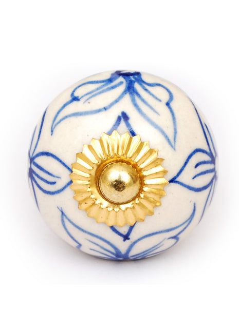 Elegant White Ceramic Door Knob