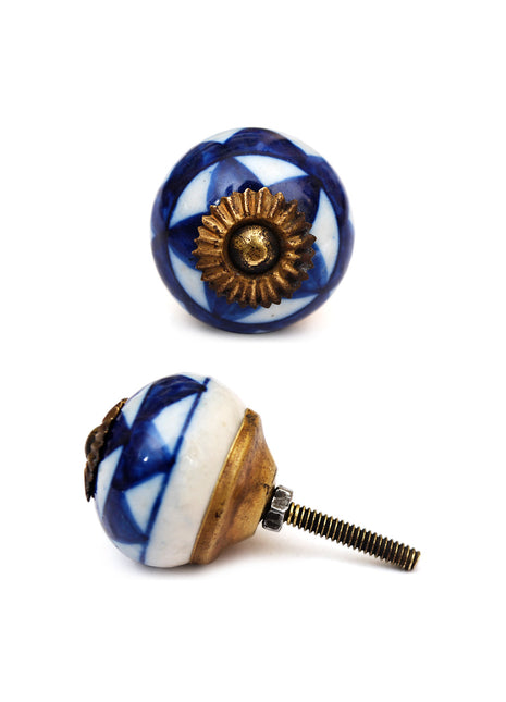 White Ceramic Decorative Hardware Cabinet Knob
