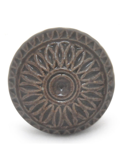 Stylish Brown Designer Ceramic Dresser Cabinet Knob