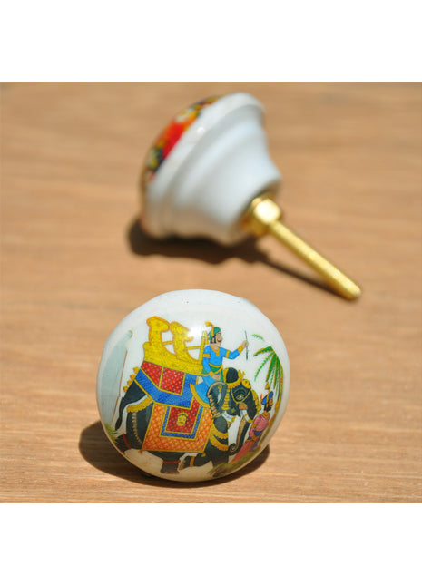 Well Designed Multicolor Painting Resin Kitchen Cabinet Knob