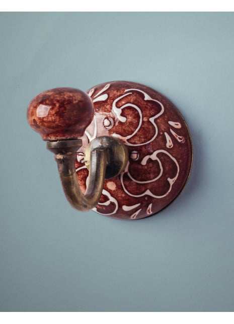 Handmade Ceramic Round Wall HooK