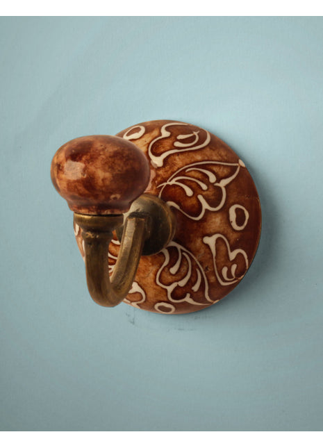 Handmade Ceramic Round Wall HooK