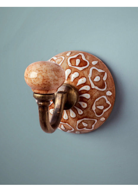 Handmade Ceramic Round Wall HooK