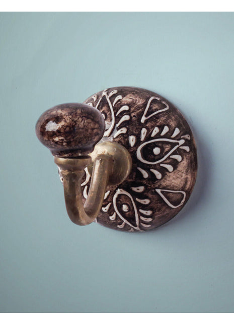 Handmade Ceramic Round Wall Hook