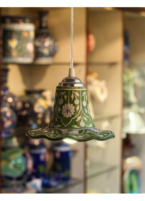 Green and White Design Hanging Lamp(Available in Turquoise color also)