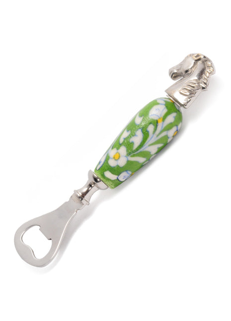White Leaves With Green Base Opener
