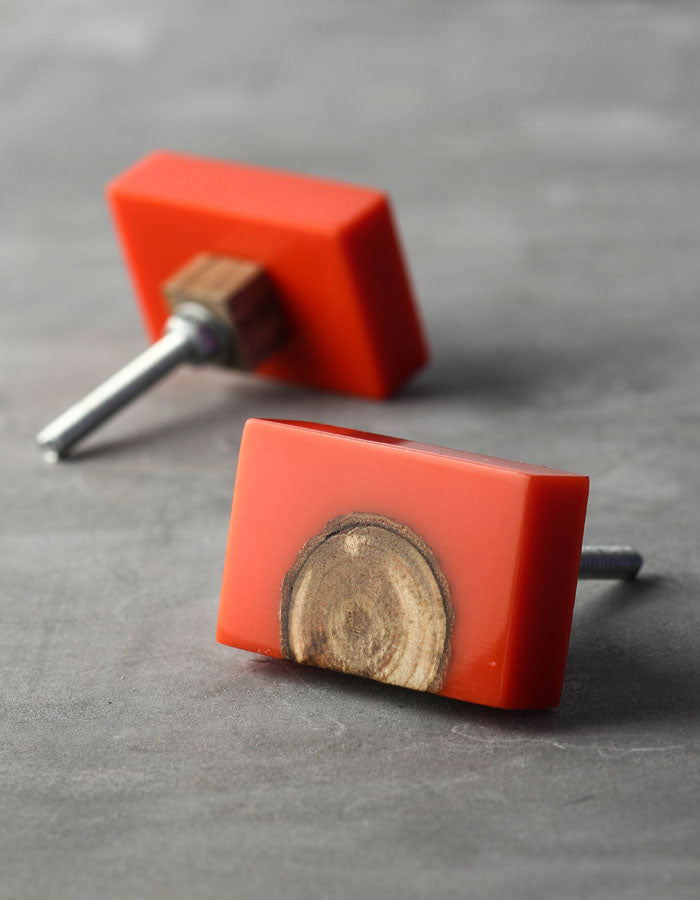 orange dresser knobs Orange Ceramic Cabinet Knobs - 25 Pack Vintage Drawer Pulls - 1.5" Door Handles