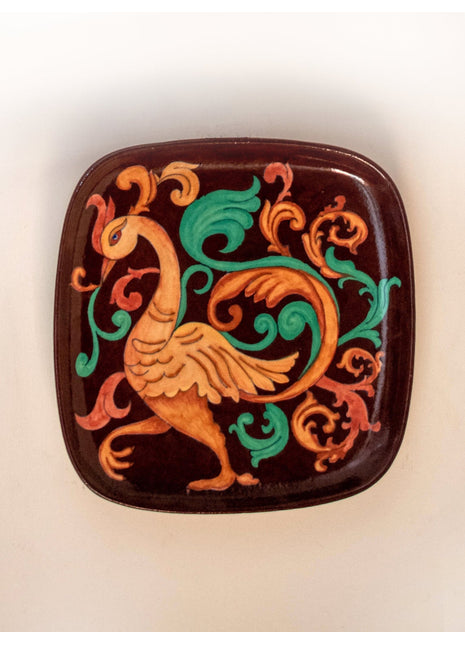 Series of 3 Hand Painted Wall Plates, Decorative Plates, Wall Hanging Plates