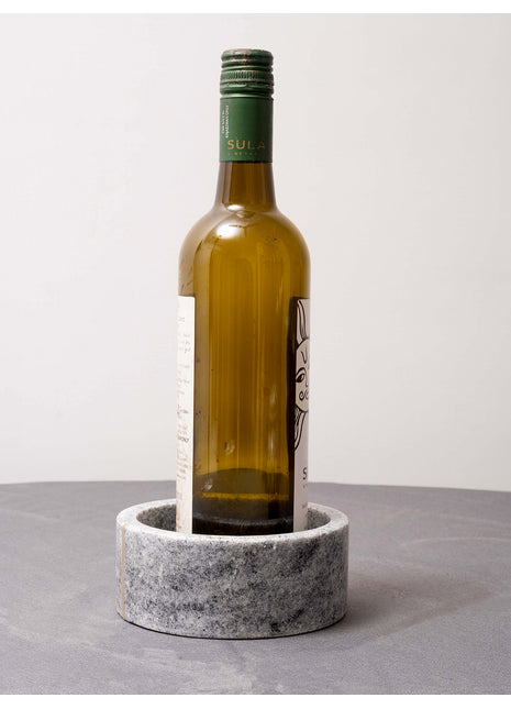 White Marble Wine Bottle Coaster