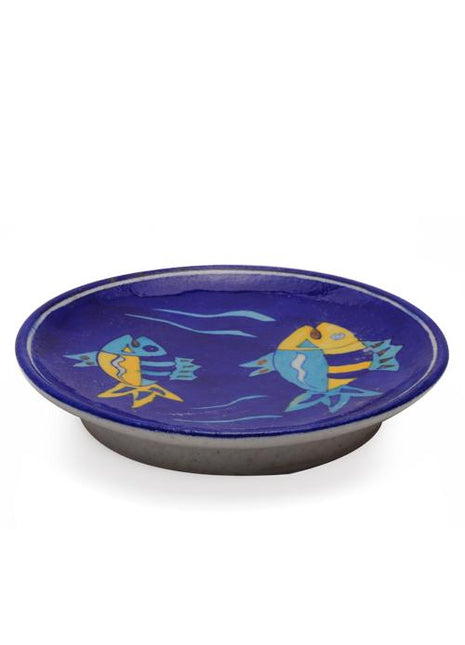 Two Fish on Blue Base Plate 8