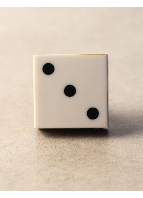 Dice 3 Wooden Casino knob