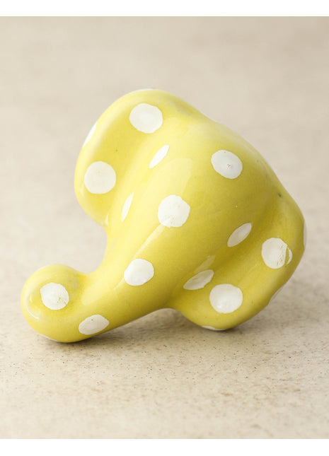 Designer Yellow Elephant Shape Cabinet Knob For Kids Room
