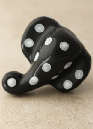 Designer Black Elephant Shape Cabinet Knob For Kids Room