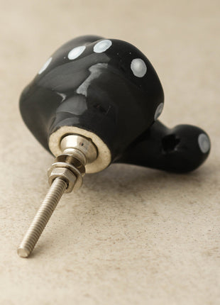 Designer Black Elephant Shape Cabinet Knob For Kids Room