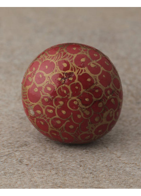 Red Color Wooden Knob