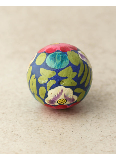 Pink and White Flowers With Green Leaves Wooden Knob