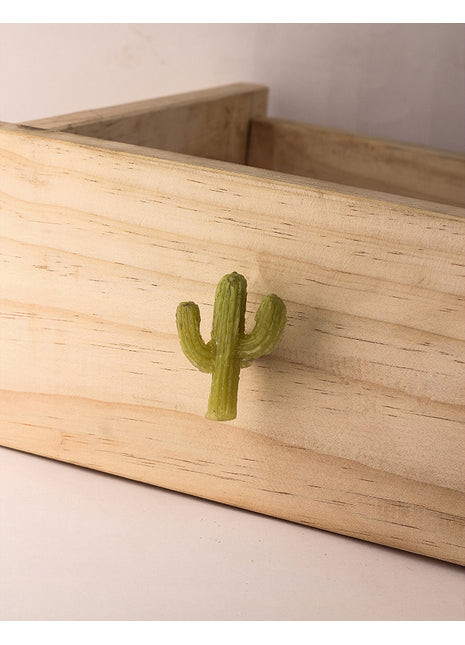 Light Green Cactus Shaped Drawer Cabinet Knob