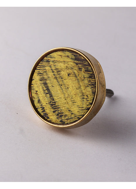 Unique Yellow Designer Wooden Bathroom Cabinet Knob