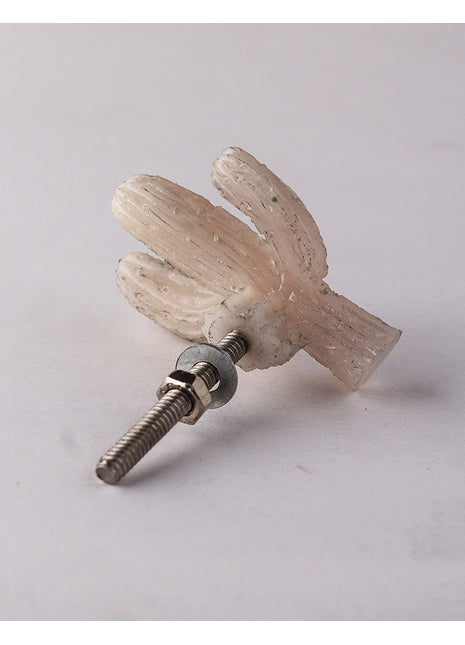 Well Designed Off White Cactus Shaped Dresser Cabinet Knob