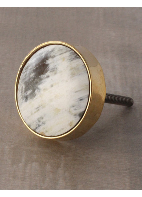 Round Gold Border Shaded Design Kitchen Cabinet Knob