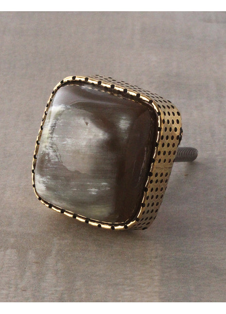 Square Shape Brown Color Kitchen Cabinet Wooden Drawer Knob