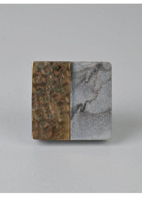Square Stone Cabinet Knob