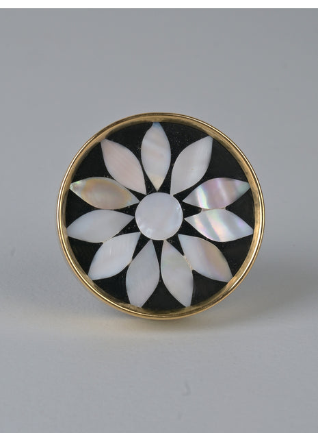 Unique Black and White Mother of Pearl Drawer Cabinet Knob