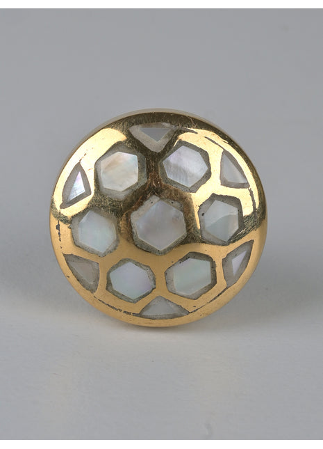 Unique Black and White Mother of Pearl Drawer Cabinet Knob