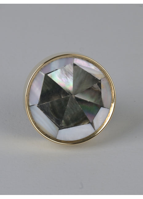 Unique Black and White Mother of Pearl Drawer Cabinet Knob