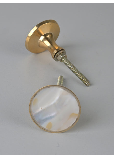 White Mother of Pearl Drawer Cabinet Knob