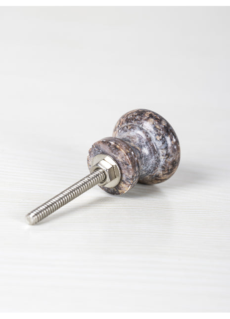 Round Stone Cabinet Knob