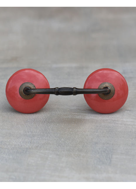 Red Ceramic Cabinet Pull