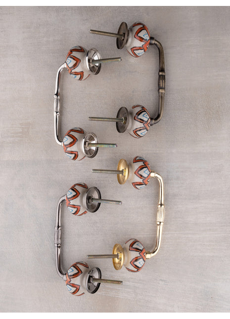 Decorative Round Shape Multicolor Kitchen Cabinet Dresser Drawer Pull