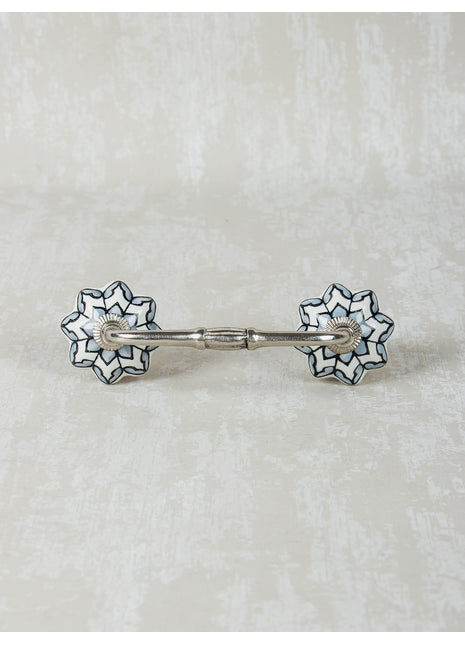 Beautiful Design On White Background Color Ceramic Pull