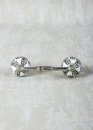 Black Design On White Ceramic Pull