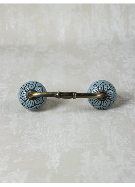 Turquoise Color Ceramic Pull