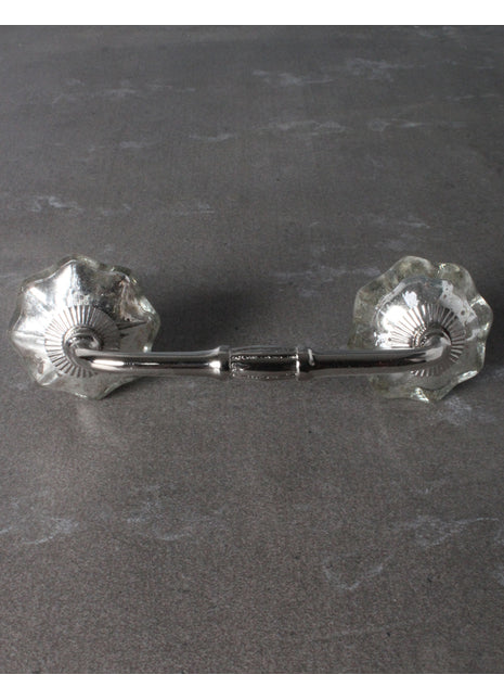 Well Designed Silver Metallic Kitchen Glass Cabinet Pull