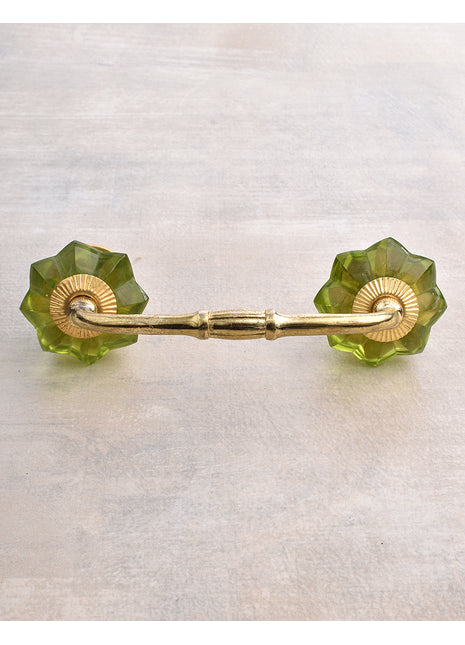 Designer Light Green  Glass Kitchen Cabinet Pull