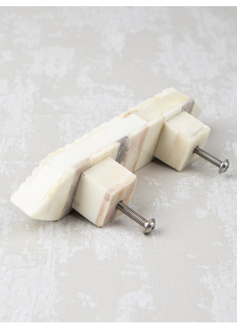 Natural Handmade Horn Bone Drawer Pull-White