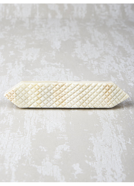 Natural Handmade Horn Bone Drawer Pull-White