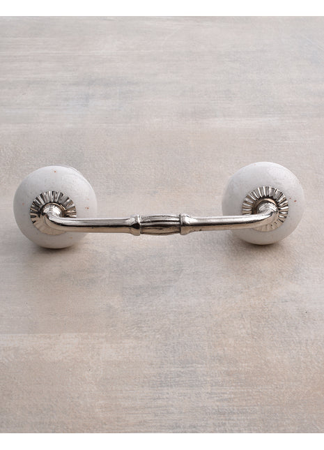 Well Designed White Round Ceramic Drawer Cabinet Pull