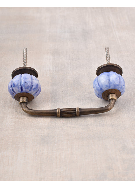 Stylish Puple Melon Shaped Ceramic Wardrobe Cabinet Pull