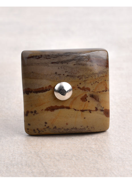 Agate Natural Gemstone Cabinet Furniture Knobs - Brown Shade