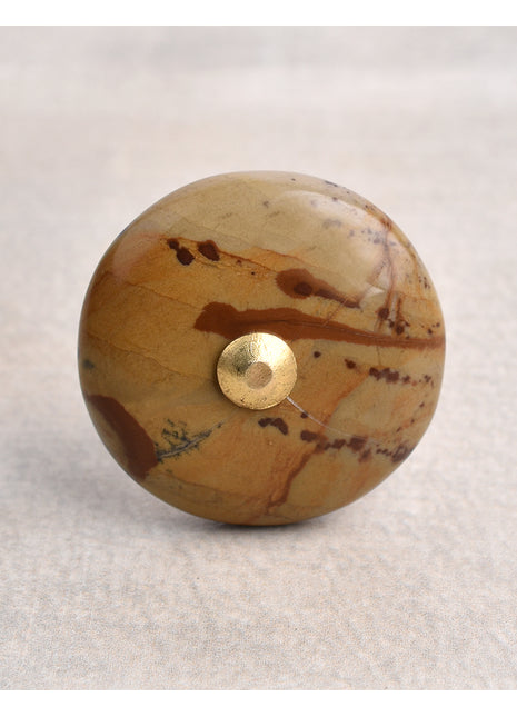 Agate Natural Gemstone Cabinet Furniture Knobs - Light Brown Shade