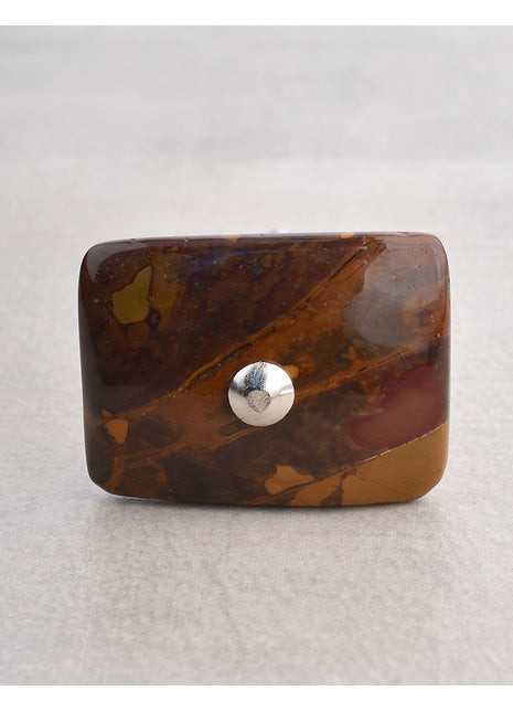 Agate Natural Gemstone Cabinet Furniture Knobs - Brown Shade