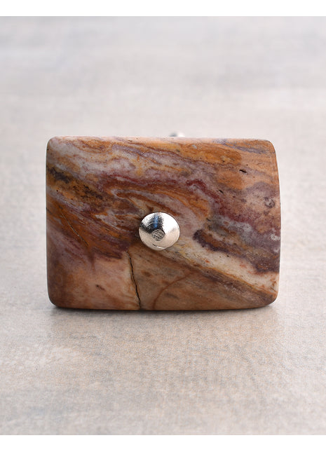 Agate Natural Gemstone Cabinet Furniture Knobs - Light Brown Shade